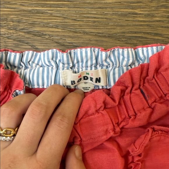 Boden Kids Red Ruffle Pants - Picture 2 of 3